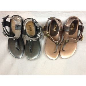 Two Pairs of A.N.A. Sandals
