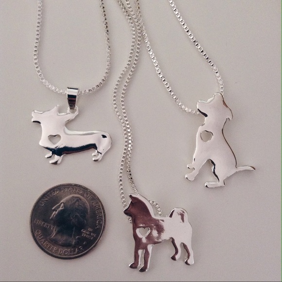 • SALE • Adorable Dog Pendant Necklace • - Picture 4 of 4