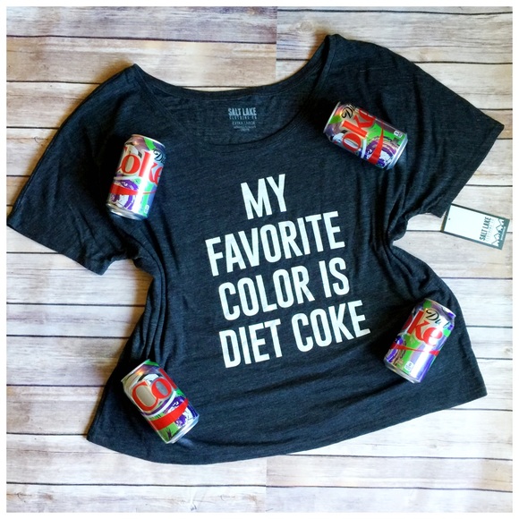Salt Lake Clothing Co Tops - Diet Coke is my favorite color tee