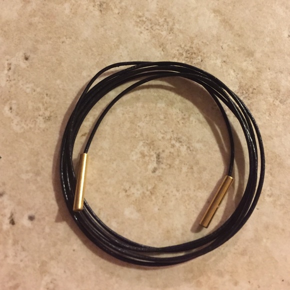 Leather cord choker