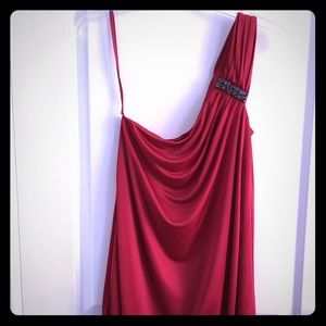 NWT BCBG ONE SHOULDER DRESS SZ S