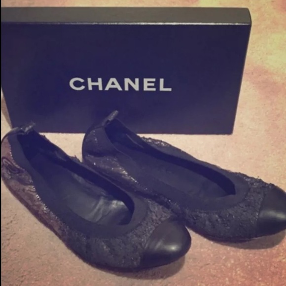 Chanel Spirit iridescent ballet 39 "distressed" - Picture 2 of 4