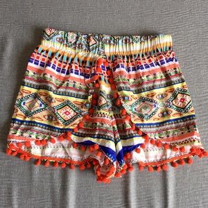 LF Lovers + Friends Aztec shorts