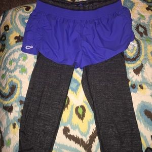 Athleta shorts with built-in leggings