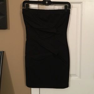 Strapless mini dress