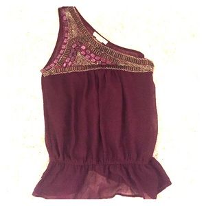 One shoulder Arden B top