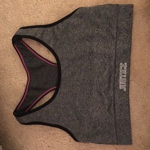 Justice sports bra (no padding)