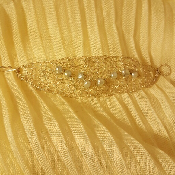 NWOT Sterling Silver Bracelet with cultured pearls - Picture 3 of 3