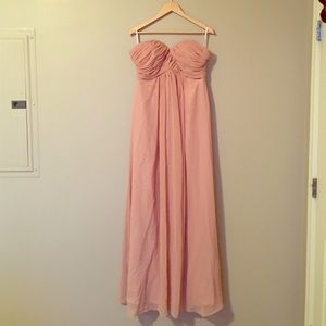 Soft pink long dress