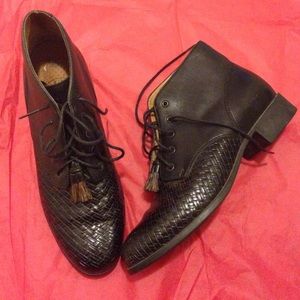 Black Ariat Tasseled Boots