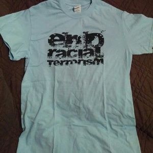 End Racial Terrorism tee baby blue✨BUNDLE & SAVE✨
