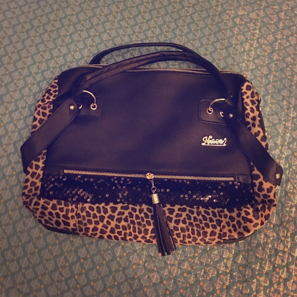 Handbags - Animal Print w/ Sequin Fashion Bag
