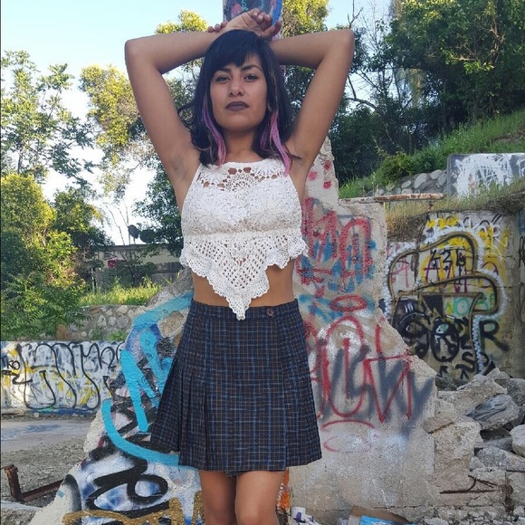 Cute ass plaid skirt