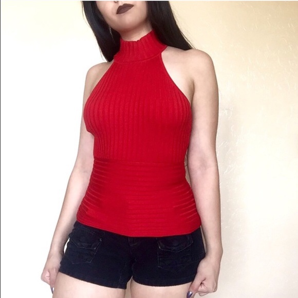 • Cache • red Silk Top - Picture 4 of 4