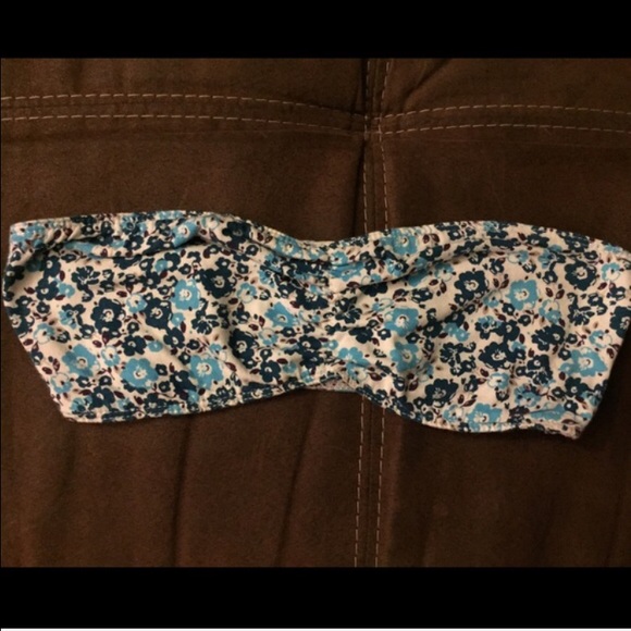 Pacsun Blue Flower Bandeau