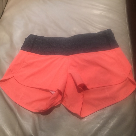 Lululemon Grapefruit Speed Shorts Size 4