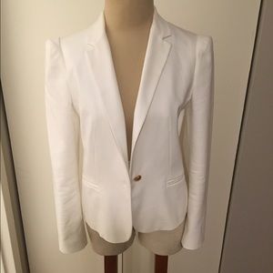 Zara basic white blazer