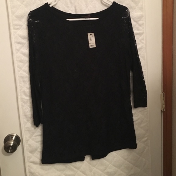 Black Lace Blouse