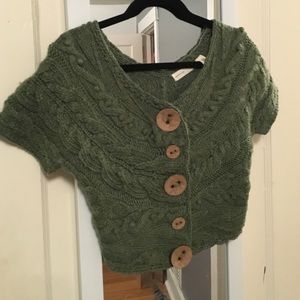 Anthropologie green sweater
