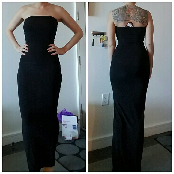ASOS Black Slinky Maxi dress - Picture 4 of 4