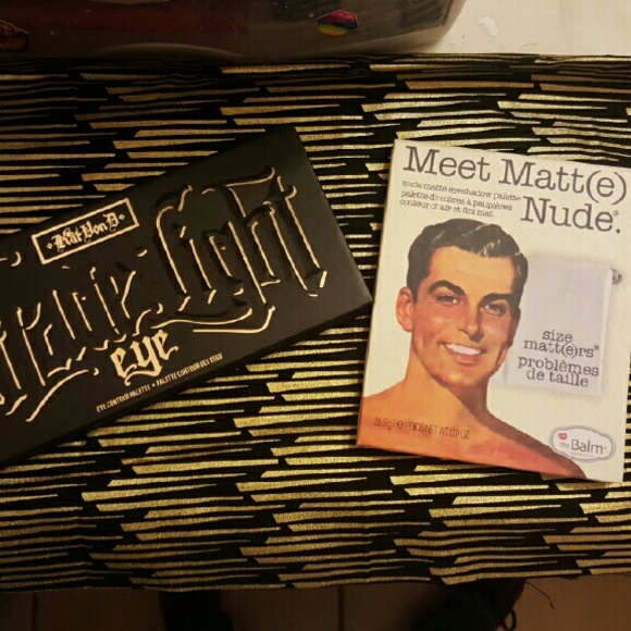 Kat von d and thebalm eyeshadow pallets