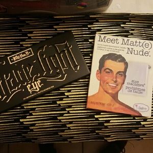 Kat von d and thebalm eyeshadow pallets