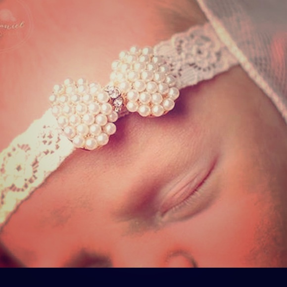 Baby Princess Lace Rhinestone Headband