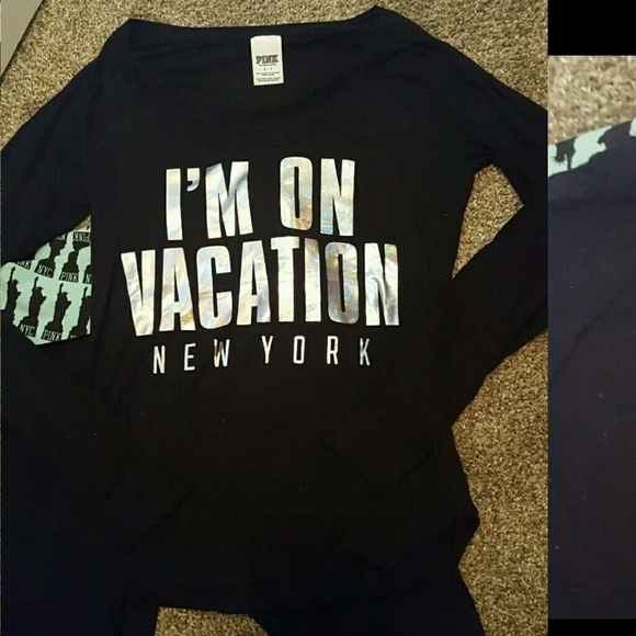 Victorias secret pink top and yoga pants set nyc - Picture 1 of 2