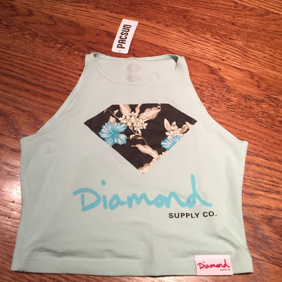tight cropped diamond co. Top
