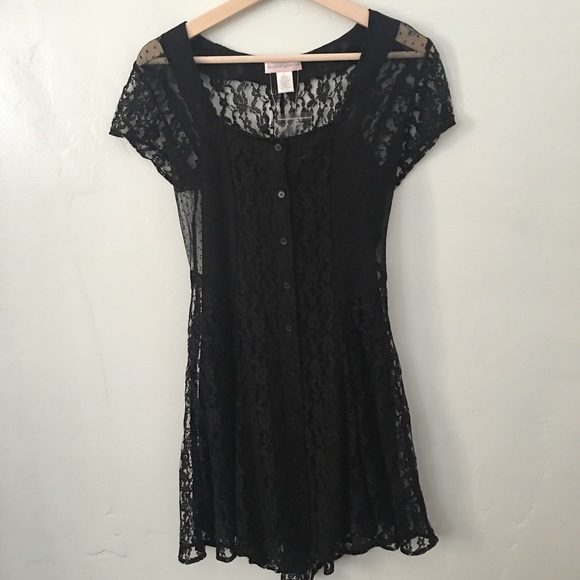 Band of Gypsies black lace dress