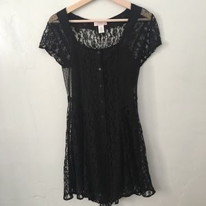 Band of Gypsies black lace dress