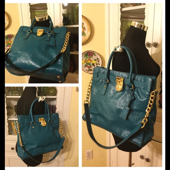 X SOLD Beautiful Michael Kors Teal Hamilton X