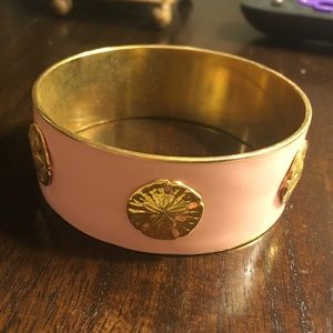 Pink sand dollar bracelet