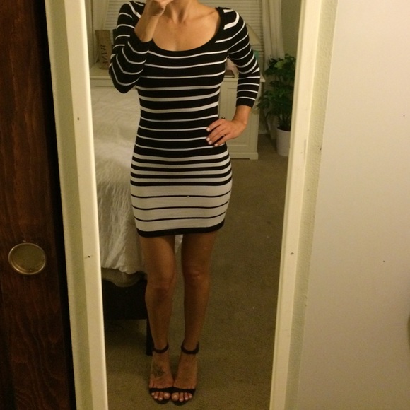 Striped Xhilaration Fitted Dress