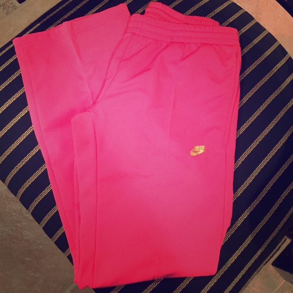 Hot pink Nike sweat pants