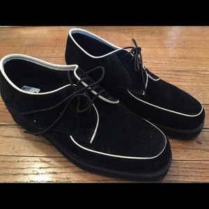 Hush Puppies Oxfords -black suede/worn only once!