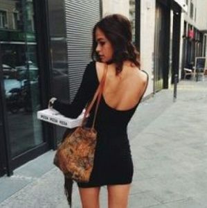 American apparel long sleeve bodycon dress