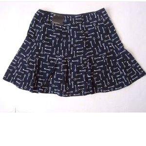 Banana Republic: Skeleton Key Print Skirt