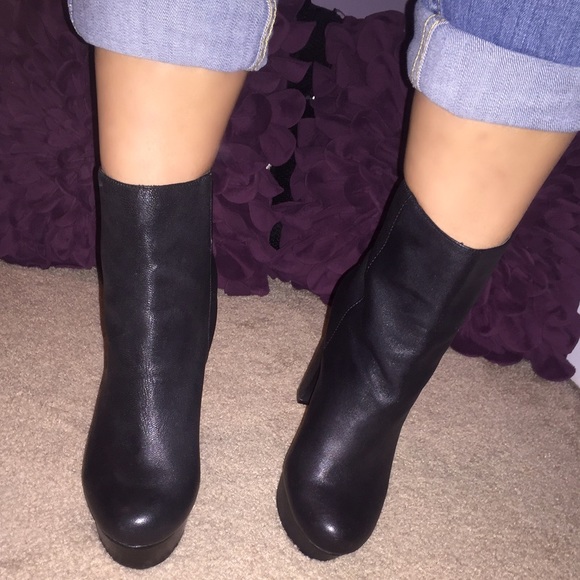 Steve Madden Black Booties.