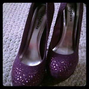Purple stilletos size 8.5