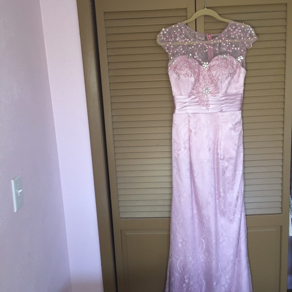 Pink Lace Gown
