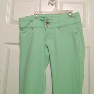 Teal jeggings