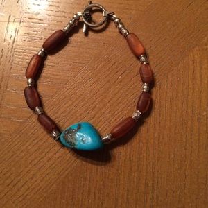 Turquoise and Amber Brighton Bracelet!