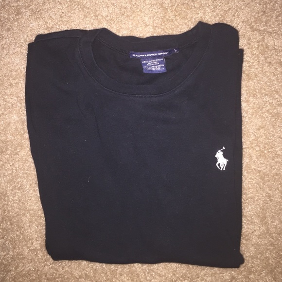 Black Short Sleeve Polo