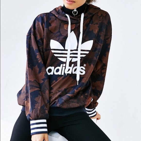 Adidas Sweaters - UO Adidas Original Leaf Camo Hoodie Sweatshirt