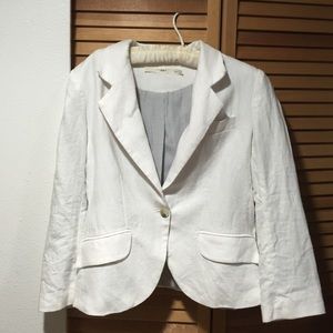 White Linen Gibson Blazer