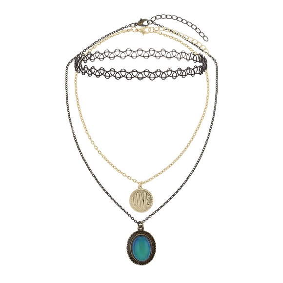 Topshop Moodstone, Charm and tattoo chockers pack