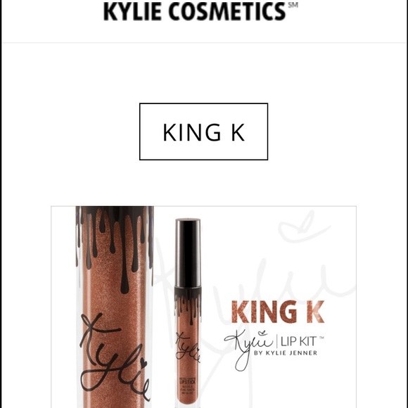 Kylie lip kit metallic king k lip gloss sold out