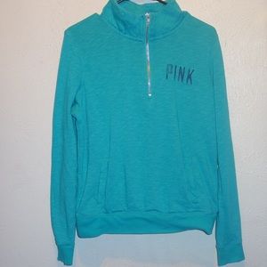 Turquoise VS PINK half zip.
