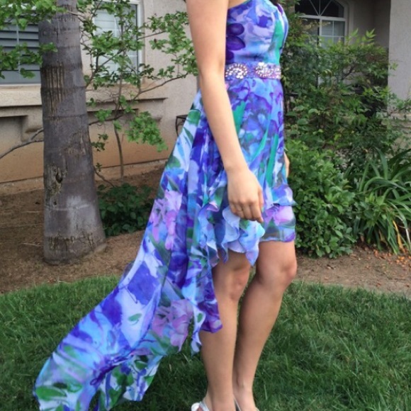 Sale! Colorful Floral Prom Dress